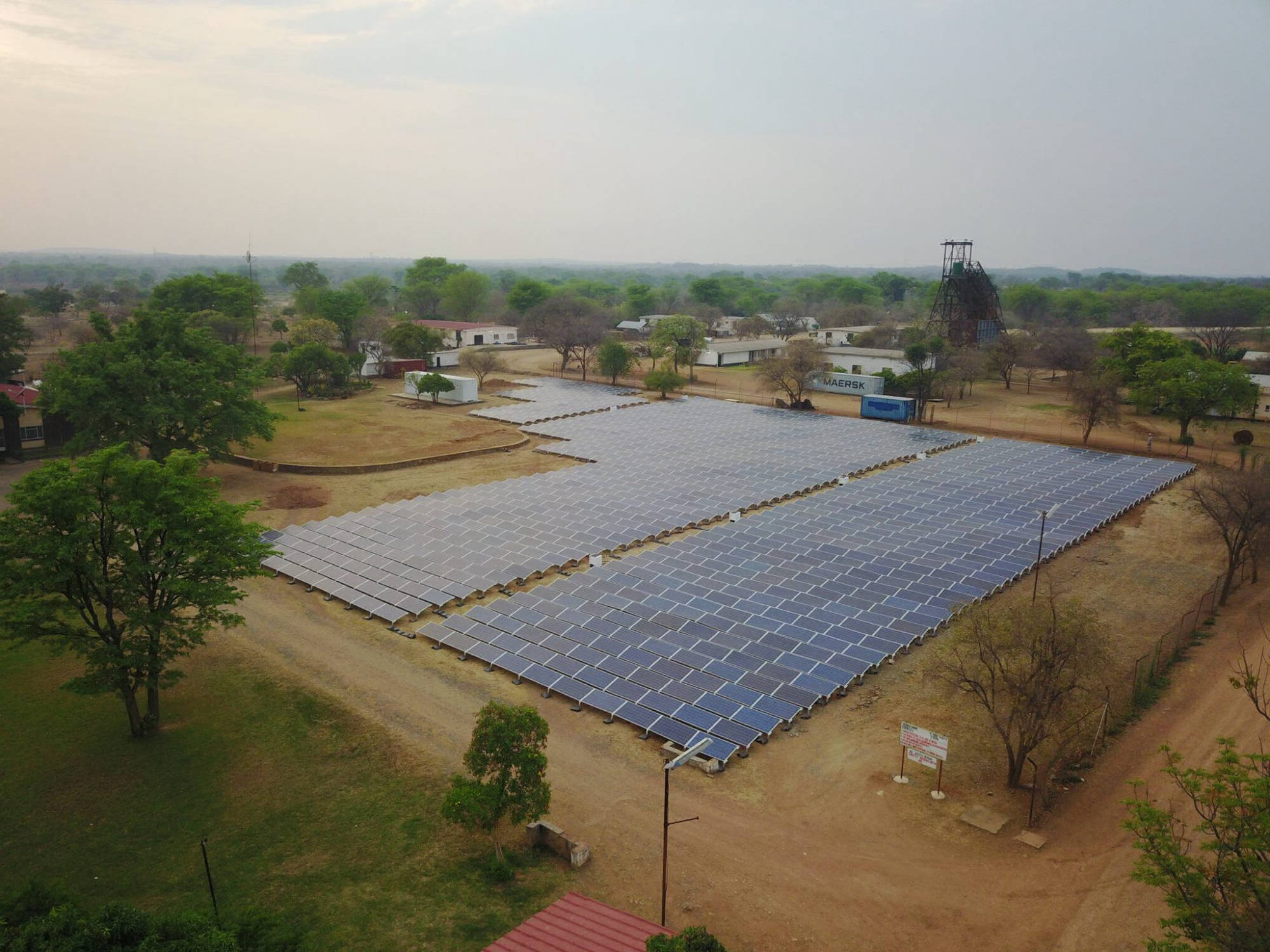 500 kW solar diesel-hybrid plant at a gold mine | Zimbabwe